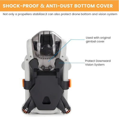 Miniatura 5 de 16 hélices Mini 3 Pro + soporte de hélice Mini 3 Pro para DJI Mini 3 Pro, accesorios de repuesto de cuchillas de bajo ruido y estabilizador, fijador