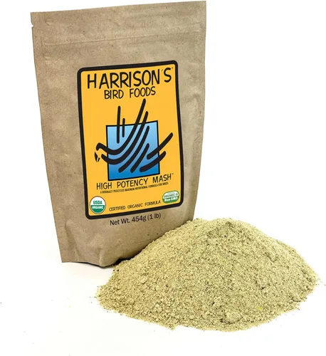 Miniatura 10 de Harrison's Bird Foods Fórmula fina de alta potencia, orgánica certificada, sin OMG para aves pequeñas a medianas, pellets de grado humano para muda
