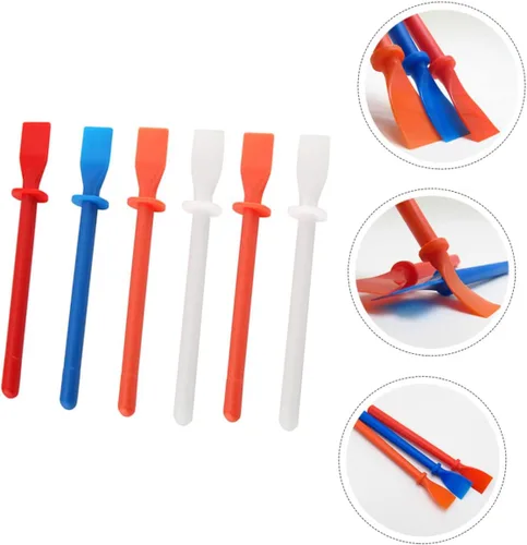 Miniatura 3 de EXCEART 2 Unidades Pp Copolímero mano pegamento herramienta de pintura pegamento frotis aplicador cepillo para manualidades de bricolaje 6 unids*2