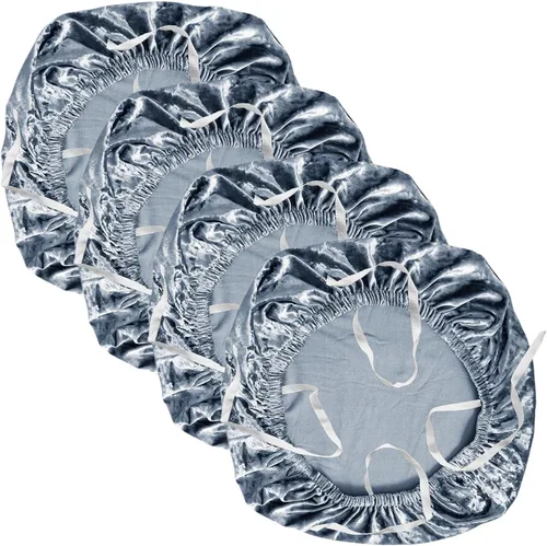 Miniatura 20 de Yikko - Fundas de asiento de terciopelo para silla de 14.96-18.89 pulgadas, con correas, fundas lavables para silla de oficina y computadora