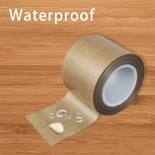 Miniatura 6 de Cinta de PTFE Telfon Cinta de alta temperatura Cinta de sellado de soldadura para máquina selladora al vacío (marrón, 1.969 in x 11 yardas (33 pies)