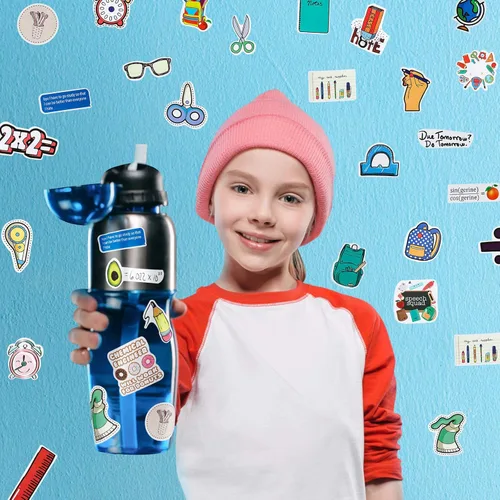 Miniatura 5 de Zonon 200 calcomanías de ciencia para estudiantes, niños, profesores de ciencias, imprescindibles para química, biología, física, calcomanías