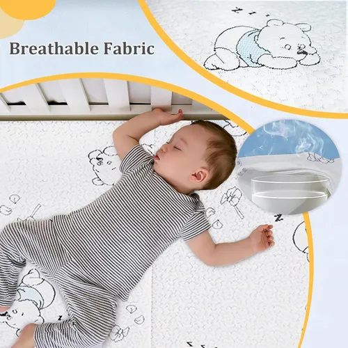 Miniatura 3 de Colchón triple Pack and Play, 38 x 26 pulgadas, colchón de espuma viscoelástica de gel N Play, colchón portátil de viaje de doble cara para Pack N