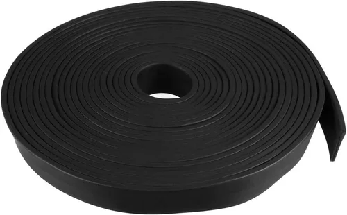 Miniatura 70 de uxcell Tira de sello de goma rectangular maciza, 0.197 in de ancho, 0.118 in de grosor, 3.3 ft de largo, color negro