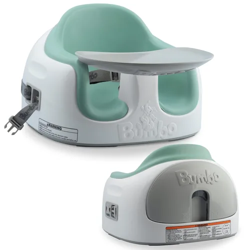 Miniatura 14 de Bumbo Asiento múltiple 3 en 1 para 6 a 36 meses, asiento de viaje para bebés y bebés para alimentar y jugar, Agave, elevador portátil todo en uno