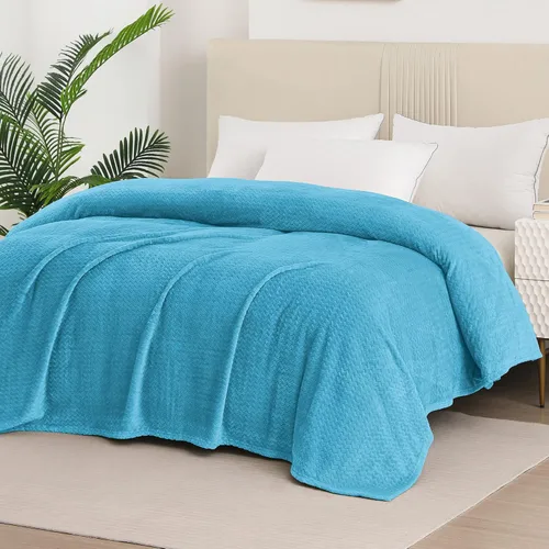 Miniatura 9 de Whale Flotilla Manta de Forro Polar Transpirable Tamaño Twin para Cama (90x66 Pulgadas), Mantas Súper Suaves y Peludas para Todas las Estaciones