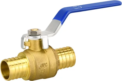 Válvulas de bola PEX de 1", válvula de cierre de puerto completo de latón PEX, cierre de parada de agua de puerto completo, válvula de cierre de agua
