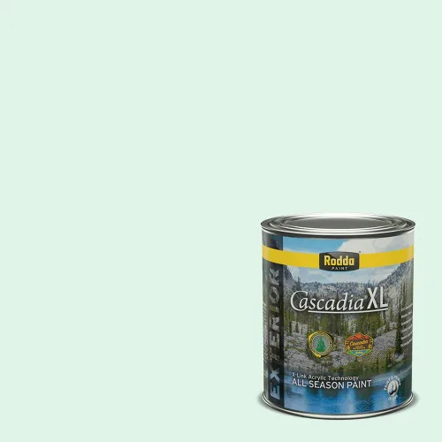 Miniatura 60 de Rodda Paint CASCADIA XL - Pintura e imprimación satinada para exteriores en uno, cuarto de galón, azul Madonna