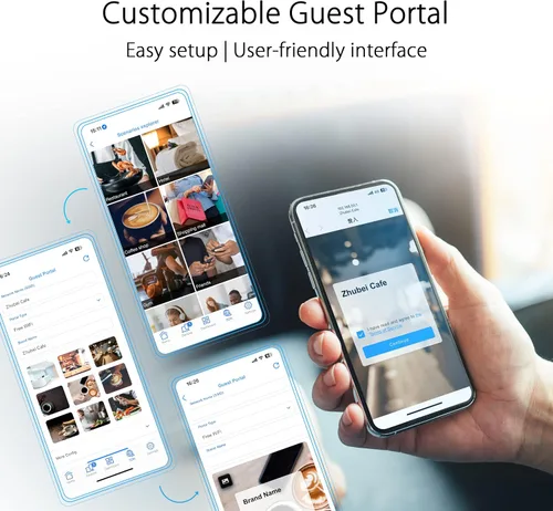 Miniatura 3 de ASUS ExpertWiFi EBM68 AX7800 Tri-Band Business Mesh WiFi 6 System (1 paquete) - Portal de invitados personalizado y SDN, fácil configuración
