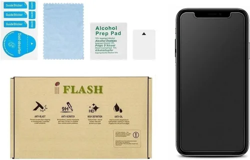 IFLASH Protector de pantalla para iPhone, protector de vidrio templado mate para Apple iPhone 11 / XR – antirreflejos / identificación facial iPhone