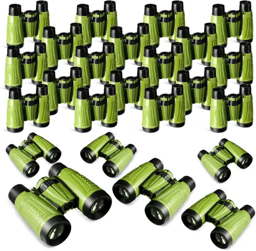 Miniatura 12 de Libima 24 prismáticos compactos educativos a granel con telescopio de cuerda para el cuello para aprender observación de aves, camping, senderismo