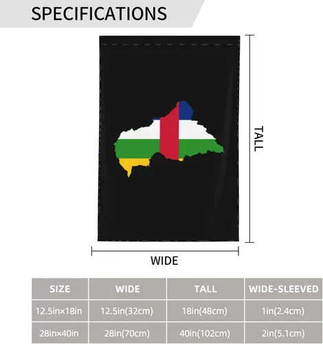 Miniatura 7 de Flag Map of the Central African Republic Garden Flag 12.5"x18" Inch Double Sided Garden Flags Home Lawn Outdoor Decor Flags Party Banner Welcome Flag