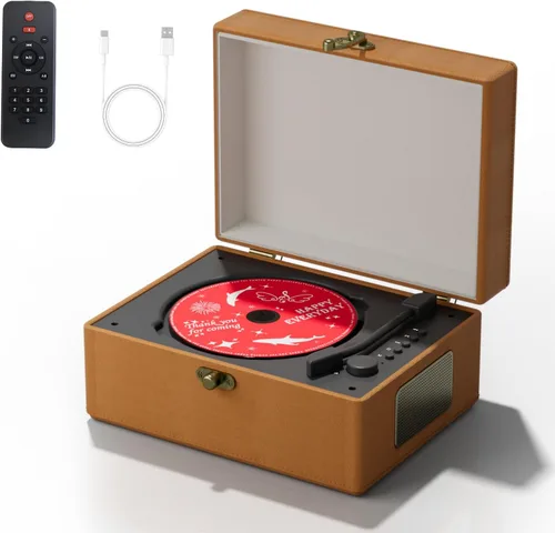 Miniatura 13 de Reproductor de CD rosa mullido con Bluetooth, control remoto
