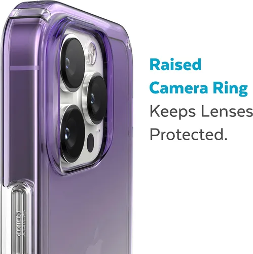 Miniatura 4 de Speck Funda transparente para iPhone 14 Pro Max, protección contra caídas, resistente a los arañazos, funda delgada de doble capa para iPhone de 6.7