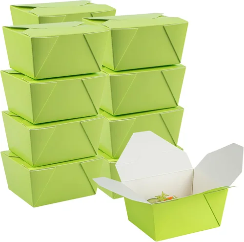 Miniatura 20 de Restaurantware Bio Tek - Cajas para llevar de 30 onzas, 200 loncheras para llevar, cierre de tabulación, resistentes al calor, desechables, de papel