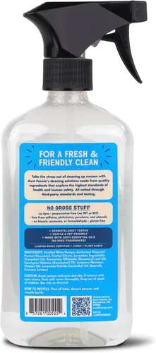 Miniatura 7 de Aunt Fannie's Limpiador de baño multiusos en espray de vinagre para ducha, bañera, inodoro, azulejos, fregadero y accesorios, 16.9 onzas