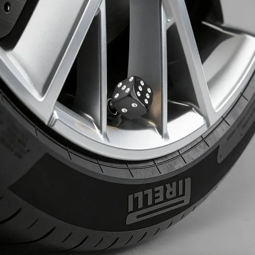 Miniatura 4 de 4 tapas de vástago de válvula de neumático estilo dado, tapas de neumáticos de automóvil, cubiertas de válvula de rueda de aleación de aluminio