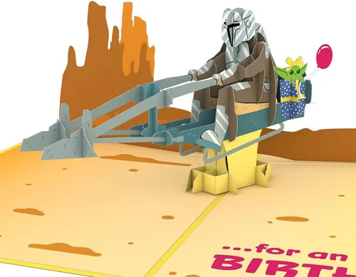Miniatura 13 de Lovepop Star Wars™ The Death Star™ Tarjeta Desplegable de Enfrentamiento de la Estrella de la Muerte, Tarjeta 3D, Tarjeta de Cumpleaños, Tarjeta