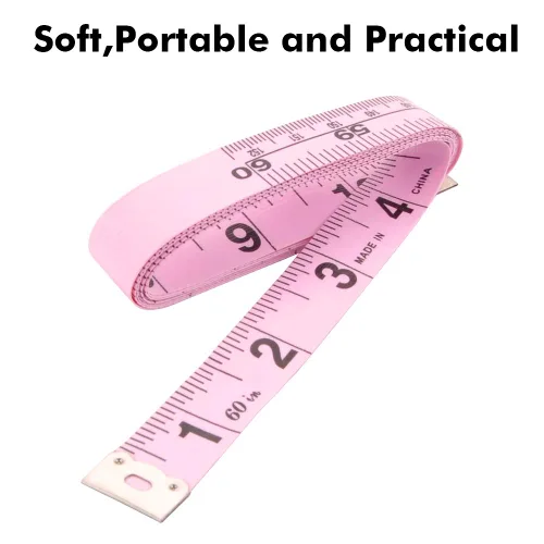 Miniatura 4 de 2 cintas métricas para el cuerpo, cinta métrica suave para tela de costura corporal, tela a medida, juego de cintas métricas retráctiles de doble