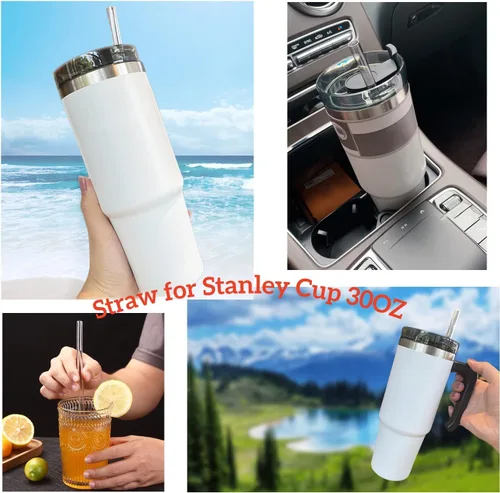 Miniatura 8 de Pajita para vaso Stanley Cup 30OZ Pajita de repuesto para vaso Stanley de 30oz Pajitas reutilizables para vaso Stanley de 30 OZ Pack de 6