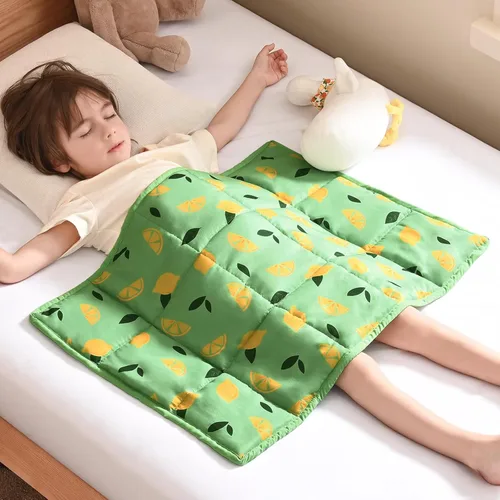 Miniatura 48 de anfie - Manta con peso para niños (40 x 60 pulgadas, 7 lb), manta refrescante para dormir, tamaño de manta ligera, transpirable, con cuentas de Gris