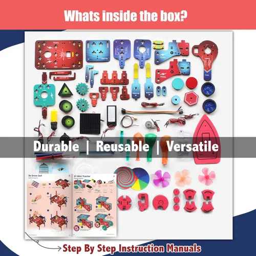 Miniatura 6 de Butterfly EduFields - Kits de proyectos STEM jumbo con más de 70 actividades para niños de 12 a 14 años Kits de ingeniería y robótica STEM