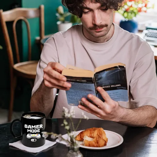 Miniatura 9 de YHRJWN Regalos de juegos para hombres, taza de café Gamer Mode ON para los amantes de los juegos, idea de regalos para jugadores para Navidad