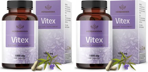 Miniatura 10 de HERBAMAMA Vitex Chasteberry Suplemento para mujeres – Suplementos para la menopausia* para mujeres con Vitex Berry – 1000 mg de baya de árbol casto