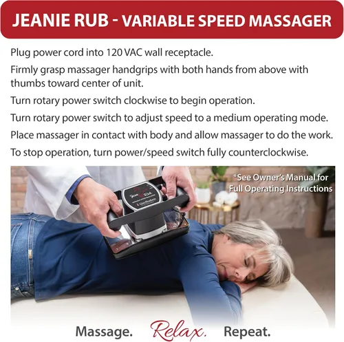 Miniatura 7 de Jeanie Rub Massager - Funda para almohadilla de piel de oveja con velocidad variable PRO-3401