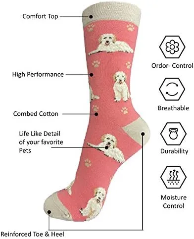 Miniatura 2 de Calcetines para amantes de las mascotas, divertidos, para todas las estaciones, talla única, para mujeres y hombres, regalos de gatos y perros