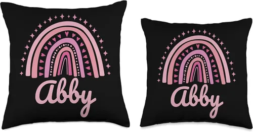 Miniatura 3 de Personalized Name Mothers Day outfit For Women Name - Almohada divertida para mujer, diseño de arcoíris rosa, 16 x 16 pulgadas, multicolor