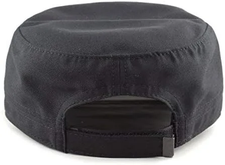 Miniatura 3 de The Hat Depot Gorras militares de sarga de algodón fabricado en Estados Unidos