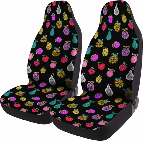 Miniatura 56 de GENANY Horror Nightmare Skellington - 2 fundas de asiento delantero para automóvil, camión, SUV, regalos de Navidad, funda de asiento de cubo