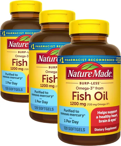 Miniatura 20 de Nature Made Burp Less Ultra Omega 3 Suplementos de Aceite de Pescado, 1400mg de Aceite de Pescado Omega 3 como Ésteres de Etilo para Apoyo a