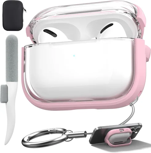 Miniatura 42 de Valkit Funda compatible con AirPods Pro, transparente con kit de limpieza, funda protectora de TPU suave para AirPods Pro Gen 2nd/1st 2023/2022/2019