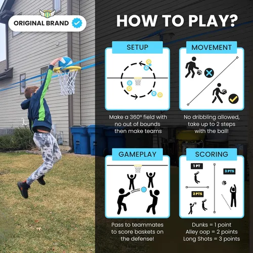 Miniatura 4 de HALO BALL Aro de baloncesto portátil con altura ajustable – Juega el juego flotante al aire libre en la playa, césped, patio trasero, piscina