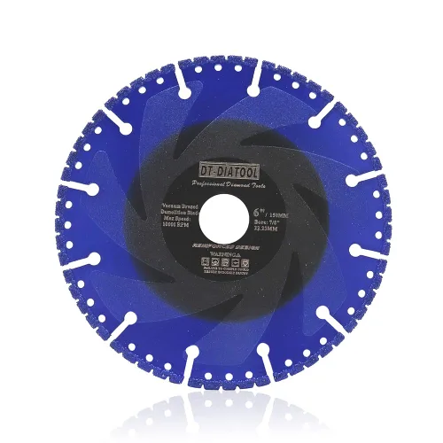 Miniatura 13 de DT-DIATOOL Hoja de sierra de diamante de disco de corte de metal, diámetro de 4.5 pulgadas, rueda de corte de diamante multiusos para tubería