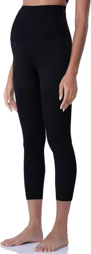 Miniatura 6 de POSHDIVAH - Leggings de maternidad para mujer para usar sobre el vientre, pantalones de yoga para embarazo, leggings para entrenamiento activo