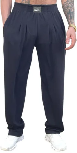 Miniatura 2 de Crazee Wear Pantalones de ajuste relajado California sólidonegro