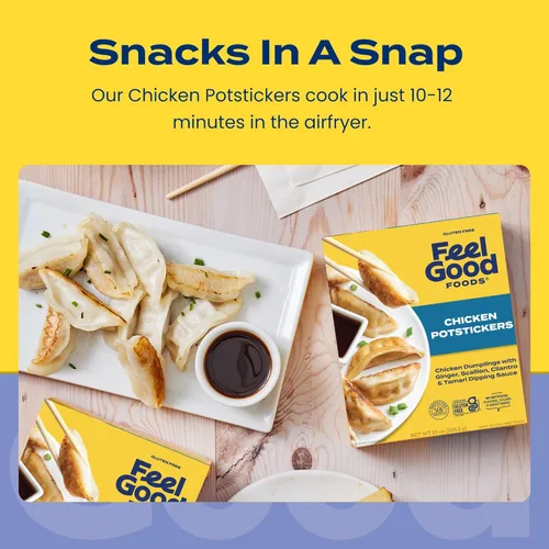 Miniatura 5 de Feel Good Foods, Potstickers sin gluten de pollo, 283.5 gramos (10 onzas)