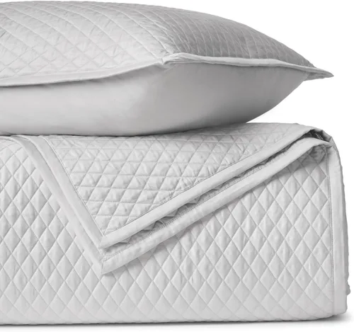 Miniatura 13 de BIOWEAVES Colchas 100% algodón orgánico tamaño Queen – Colchas acolchadas con costuras de diamante – Juego de colcha de gran tamaño para todas