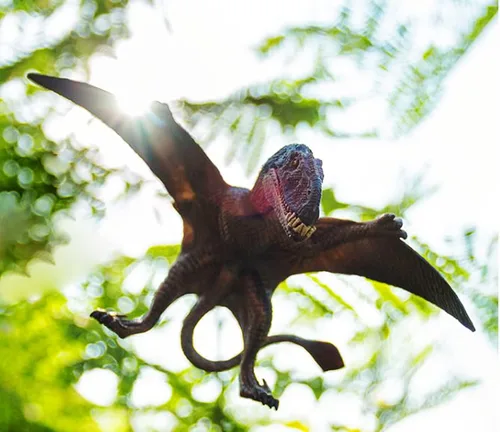Miniatura 8 de Juguete de dinosaurio, figuras realistas de pterosaurio con alas jurásicas con boca móvil, figuras de dinosaurio pterodáctilo educativas realistas