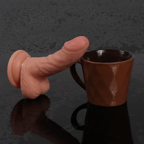 Miniatura 4 de Consoladores realistas para adultos, juguetes sexuales con ventosa fuerte, ideal para masturbación femenina principiante, 5.31 pulgadas