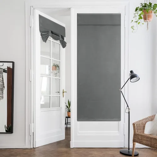 Miniatura 20 de HOMEIDEAS Cortinas Opacas para Aula para Puerta Principal, Cubierta de Ventana de Puerta de Aula, Persianas de Privacidad con Aislamiento Térmico