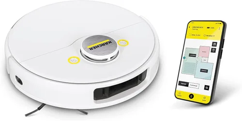 Miniatura 9 de Kärcher Robot aspirador RCV 3 con función de trapeador de 2500 Pa- Control remoto a través de la aplicación, navegación láser LiDar - mapeo