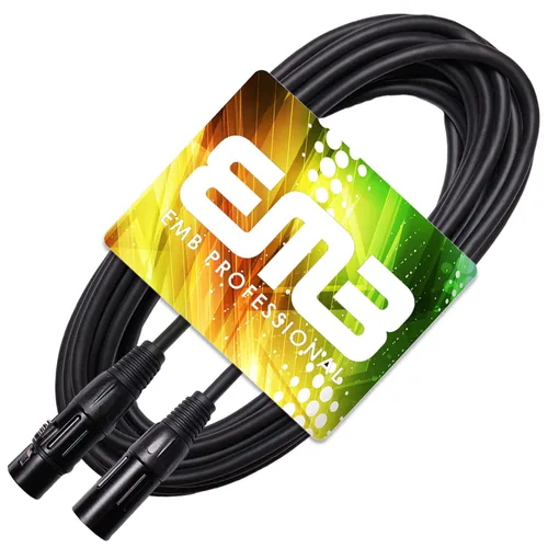 Miniatura 2 de EMB Audio - Cable de altavoz blindado profesional XLR macho a hembra para uso con DJ, hogar, micrófono, instrumento y altavoz