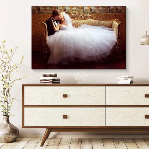 Miniatura 3 de NWT Impresiones en lienzo personalizadas con tus fotos para bodas, cuadros de lienzo personalizados para pared para imprimir enmarcadas de 8 x 10
