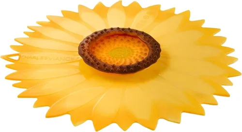 Miniatura 2 de Charles Viancin - Tapa de silicona de girasol para almacenamiento de alimentos y cocinar - 6 pulgadas - Sellado hermético en cualquier superficie