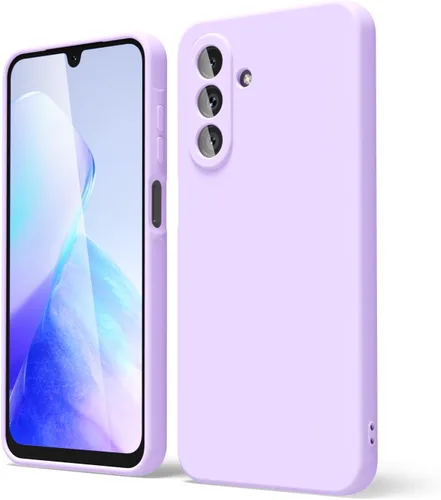 Miniatura 10 de oakxco Funda para teléfono Samsung Galaxy A12 con agarre de silicona líquida, linda delgada fina suave cubierta de gel de goma TPU lisa para mujeres
