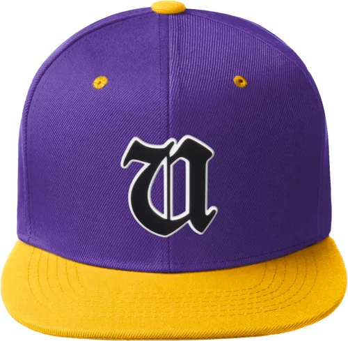 Miniatura 111 de Daxton Gorra clásica con visera de billete plano con letras del alfabeto inglés antiguo de la A a la Z